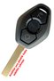 For Bmw E46 E60 E90 X3 X5 - 3 Keys Key Controller Cup, Auto Keychain Hu92 with Tip Logo - 2