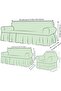 Jacquard 3-Seater Seat Cover. Elastic, Flexible, Washable Seat, Sofa, Sofa Bed Cover - 4
