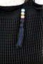 Women's Knitwear Knitted Shoulder Strap Lined Shopper Casual Hand&Shoulder and Beach Bag Black Chax801 - 5