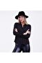 Black and White Polka Dot Viscose Slim Fit Women's Shirt - 5