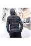 Navy Blue Khaki Plaid Seasonal Hooded Lumberjack Western Shirt - 5