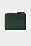 3603 Genuine Leather Coin Compartment Zippered Women's Men's Wallet Card Holder Green - 2