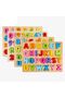 3d - 2 in 1 Alphabet & Mathematics Numbers Colorful Wooden Bultak Puzzle Set Large Size