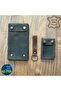 Handmade Leather Set: Wallet , Card Holder , and Keychain - 2