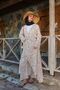 Brown Ethnic Patterned Şile Cloth Kimono - 6