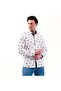 Black Bird Printed Cotton Slim Fit Long Sleeve Men's Shirt on White - 4