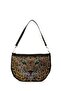 Long Strap Stoned Brillante Women's Crossbody Bag Leopard