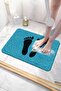 Footprint Bathroom Mat Non-Slip Mat Water Absorbent Wet Floor Ablution Mat Curly Mat 40x60 Cm