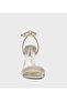 Gold Women's Heeled Sandals Sandals - 5