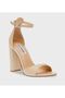 Beige Women's Heeled Sandals Sandals