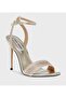 Gold Women's Heeled Sandals Sandals