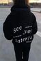 Unisex Black 100% Cotton Oversize Sweatshirt - 4