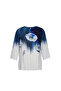 Flower Pattern Printed Relaxed Cut Plus Size Women's Blouse