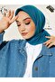 Hijab Women's Bamboo Crochet Petrol Scarf - 2