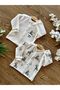 Organic Cotton 2-Piece Baby Top Cardigan Set Zebra - 3