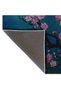 Mira Blue Shades Moon and Pink Flowers Detailed Modern Decorative Carpet Mira5506 - 5
