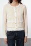 Stone Crop Soft Textured Blouse-Cardigan Set Knitwear Cardigan Twoaw25Hi00183 - 4