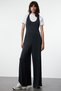 Flexible Soft Fabric Anthracite Modal Jumpsuit - TWOSS24TU00066 - 2