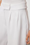 Beyaz Cırt Cırt Kapamalı Yüksek Bel Pileli Wide Leg Pantolon TWOAW24PL00177 - 4