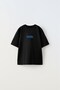 The Champ Peanuts Records Printed Black Boys T-Shirt - 2