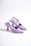 Women's Heeled Shoes Open Back Post Buckle Heel 9cm - 2