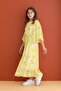 Chiffon Patterned Dress with Inner Lining - 6