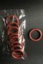 Rustic Curtain Ring Mahogany/birch Wood Color - 10 Pieces