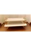 2-Piece Porcelain Rectangular Presentation Holder - Metal Leg and Gilt Cookie Holder - 4