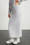 Riya Women's 100% Organic Cotton 3 Yarn Non-Raised Maxi Carmelange Skirt - 3