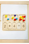 Montessori Style Wooden Pompom Math Counting Board - School Learning - 3