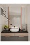Towel Holder Countertop Paper Hand Towel Holder Home Bathroom Organizer Rustproof Metal No Installation Required - 4