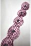 Satin Ribbon, Stoned Flower Applique, Dowry and Bundle Decoration, 8 cm Width / 8 cm Length (5 Pieces)