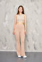 Flared Leg Ribbed Compression Trousers - 8