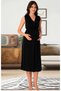 Effortt Women's Summer Maternity and Postpartum Nightgown Pajama Set and Robe 8036 - 2