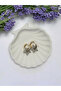 Zircon Stone Steel Star Earrings