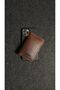 0016 Money Input Card Holder Special Handmade Brown - 8