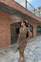 Waist Button Detailed Crepe Dress - 2