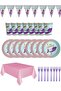 16 Person Mermaid Birthday Party Set Decoration