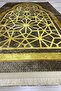 Decorative Digital Printed Black Non-Slip Base Prayer Rug Prayer Rack 75x120 - 3