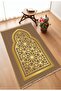 Decorative Digital Printed Black Non-Slip Base Prayer Rug Prayer Rack 75x120