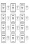 12 Pieces Large Size Glass Jar Set with Label Spice Bowl - 500 ml - 5