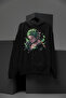 Anime Printed Cotton Long Sleeved 3-Yarn Fleece Hooded Sweathirt