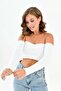 Extra Long White Corded Adjustable Elastic Sleeve - Hijab Arm Covering Gloves