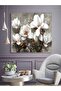 White Flowers Modern Decorative Canvas Wall Painting - 2