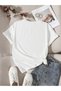 Unisex White Plz Use It Printed Oversize T-Shirt - 2