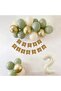Concept Birthday Set with Mold Green Sea Sand and Gold Balloons - 2