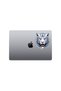 White Bengal Tiger Sticker Car, Motorcycle, Helmet, Laptop, Glass Sticker 14X13 cm - 5