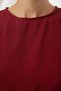 Burgundy Belted Straight Mini Woven Dress Twoaw24El00337 - 4