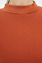 Tile Thick Inside Fleece Half Turtleneck Relaxed/Casual Fit Knitted Sweatshirt Twoaw20Sw0584 - 4