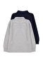 Navy Blue-Grey 2-Piece Boys' Seasonal-Thin Polo Collar Long Sleeve School Basic T-Shirt Tkdaw25Ts00004 - 4